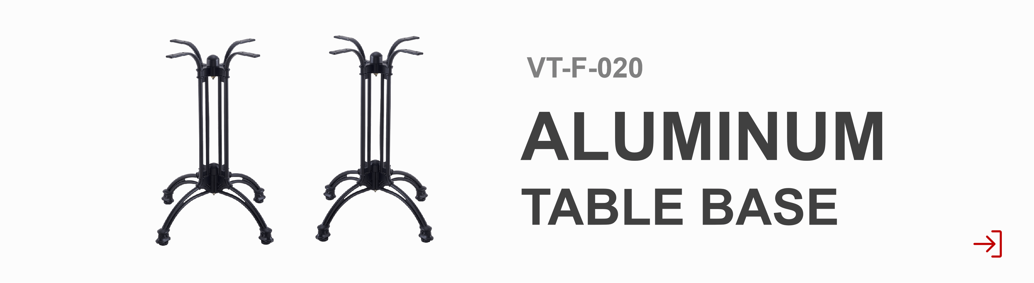 vvital aluminum table base