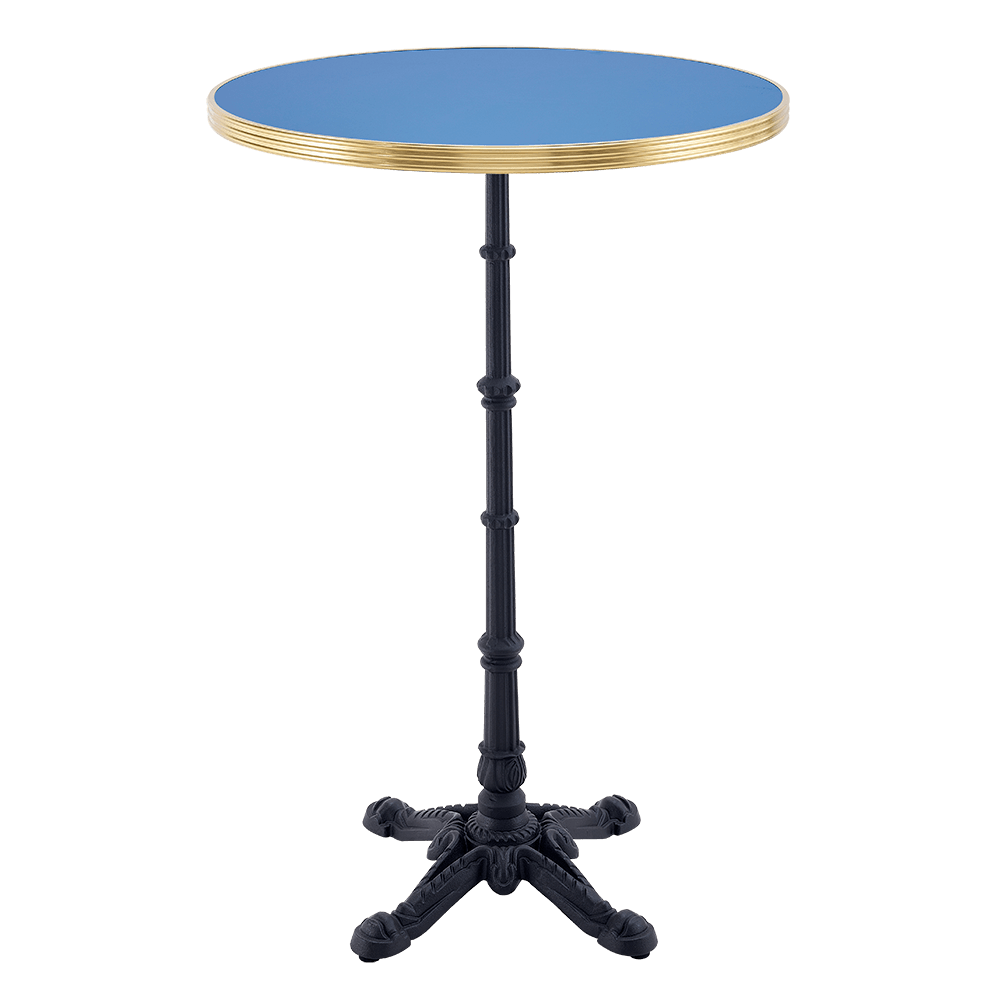 COMPACT HPL ROUND TABLE  WITH METAL EDGE