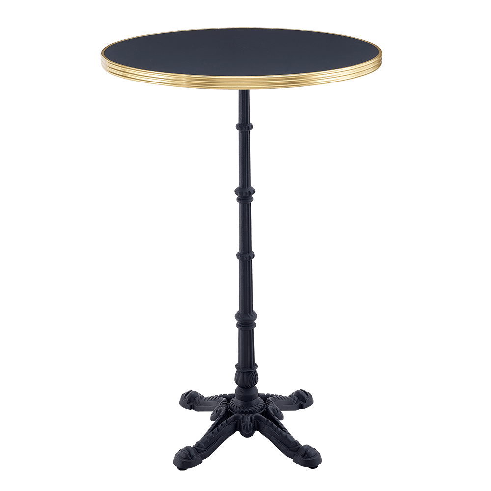 COMPACT HPL ROUND TABLE  WITH METAL EDGE