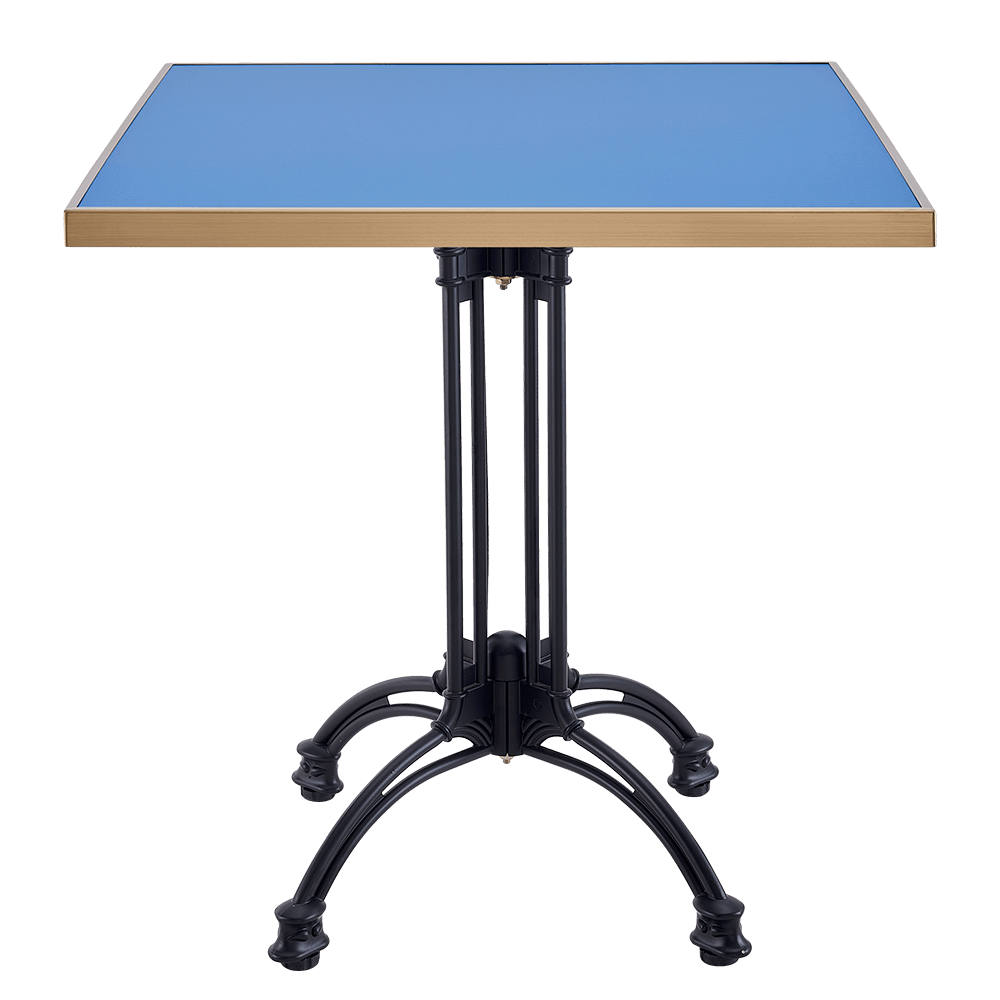 COMPACT HPL SQUARE TABLE  WITH METAL EDGE